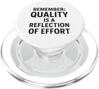 La Calidad es un Reflejo del Esfuerzo | Regalo del Día Mundial de la Calidad PopSockets PopGrip para MagSafe