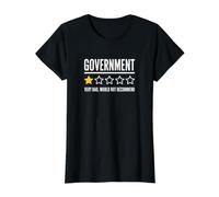 La calificación de una Estrella del Gobierno no recomendaría diversión sarcástica Camiseta gráfica económica, Mujer, Negro, S