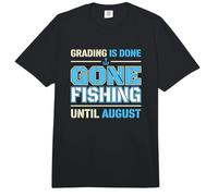 La calificación se terminó de Pescar hasta Agosto Maestro Comfort Colors Adult Heavyweight T-Shirt