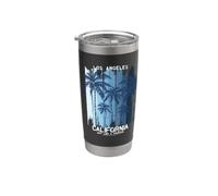 LA California Graphic Design Outfit, Los Angeles Dreaming Vaso térmico de acero inoxidable de doble pared