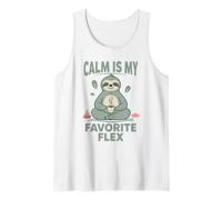 La Calma es mi Flex Favorita Abraza la Paz Interior y la alegría Camiseta sin Mangas