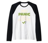 La Calma supera el pánico Preparación Estilo de Vida Preparación para emergencias Camiseta Manga Raglan