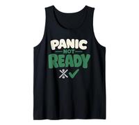 La Calma supera el pánico Preparación Estilo de Vida Preparación para emergencias Camiseta sin Mangas