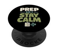 La Calma supera el pánico Preparación Estilo de Vida Preparación para emergencias PopSockets PopGrip Adhesivo