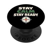 La Calma supera el pánico Preparación Estilo de Vida Preparación para emergencias PopSockets PopGrip Adhesivo