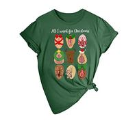 La camisa de Navidad fea de las mujeres de los hombres Camisa de Santa Dirty Christmas divertida pieza de Navidad regalo para Navidad Secret Santa Matching Camisetas Blutengel Jersey, Verde militar