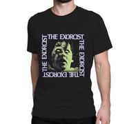 La Camiseta Exorcista | Camiseta de Halloween para Hombre | Ropa de Terror para Hombres | Tallas pequeñas a XX-Grandes | Mercancía Oficial Exorcista | Negro | Grande