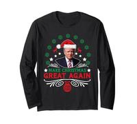 La Camiseta FEA de Navidad Trump Hace Que la Navidad Sea Genial nuevamente Manga Larga