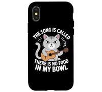 La canción se Llama No Hay Comida en mi tazón Funny Cat Carcasa para iPhone X/XS
