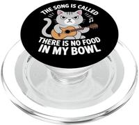 La canción se Llama No Hay Comida en mi tazón Funny Cat PopSockets PopGrip para MagSafe