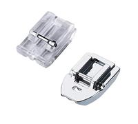 La Canilla ® - Kit 2 Prensatelas de Cremalleras Invisibles para Máquinas de Coser Alfa, Singer, Brother, Juki, Lidl (Snap-On) Universales