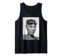 La Cantante Grace Jones Warm Leatherette Era 1980 Allan Ballard Camiseta sin Mangas