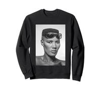 La Cantante Grace Jones Warm Leatherette Era 1980 Allan Ballard Sudadera