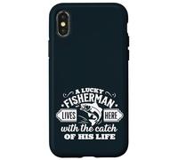 La captura de su vida Marido Un pescador afortunado Su mejor captura Carcasa para iPhone X/XS