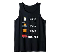 La Carga de tracción de la Caja del Trabajador Postal Ofrece diseño de Flujo de Trabajo Camiseta sin Mangas