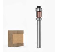 la carpintería, Plantilla de vástago de 6 mm/broca de fresado de recorte, cortadores de fresado, rodamientos de bolas superiores e inferiores, herramienta for trabajar la madera