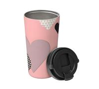 La carta de amor abstracta lleva una taza de café aislada. Elegante termo de 500 ml que mantiene las bebidas calientes durante horas, perfecto para café, té y mucho más.