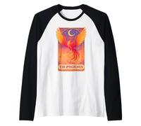 La carta de tarot vintage lector de Phoenix Camiseta Manga Raglan