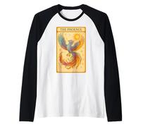 La Carta de Tarot Vintage Lector de Phoenix Camiseta Manga Raglan