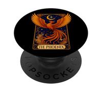 La Carta de Tarot Vintage Lector de Phoenix PopSockets PopGrip Adhesivo