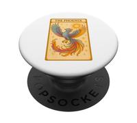 La Carta de Tarot Vintage Lector de Phoenix PopSockets PopGrip Adhesivo