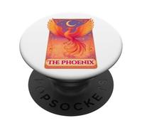 La carta de tarot vintage lector de Phoenix PopSockets PopGrip Adhesivo