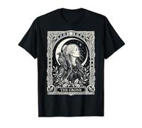 La Carta del Tarot Crone gótica wicca pagana Triple Diosa Camiseta