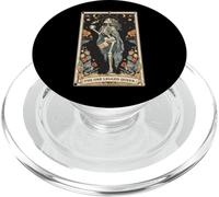 La Carta del Tarot de amputación de amputación de Pierna de Reina de una Pierna PopSockets PopGrip para MagSafe