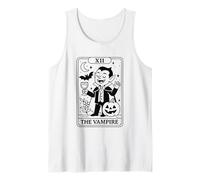 La Carta del Tarot de Halloween Vampiro XII Camiseta sin Mangas