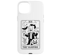 La Carta del Tarot de Halloween Vampiro XII Carcasa para iPhone 15 Plus