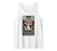 La Carta del Tarot de Hongos Cottagecore Buscando micólogo Camiseta sin Mangas
