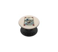 La Carta del Tarot de Kanagawa de la Gran Ola de Ramen Wave PopSockets PopGrip Adhesivo