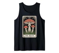 La Carta del Tarot de la Muerte Amanita Muscaria Fly Agaric Hongo Camiseta sin Mangas
