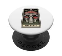 La Carta del Tarot de la Muerte Fly Agaric Amanita Muscaria Hongo PopSockets PopGrip Adhesivo