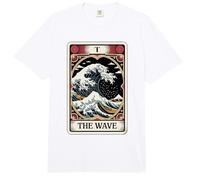 La Carta del Tarot de la Ola La Gran Ola Fuera de Kanagawa Comfort Colors Adult Heavyweight T-Shirt