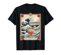 La Carta del Tarot de la Onda de Ramen Divertida Gran Ola Fuera de Kanagawa Camiseta