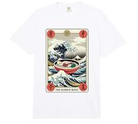 La Carta del Tarot de la Onda de Ramen Divertida Gran Ola Fuera de Kanagawa Comfort Colors Adult Heavyweight T-Shirt