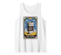 La Carta del Tarot del café Humor Amante del café Camiseta sin Mangas