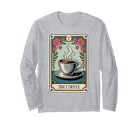 La Carta del Tarot del café Humor Amante del café Manga Larga