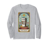 La Carta del Tarot del café Humor Amante del café Manga Larga