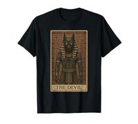 La Carta del Tarot del Diablo Anubis Antiguo Dios Mitología Egipcia Camiseta