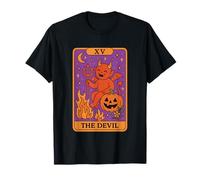 La Carta del Tarot del Diablo Travesuras de Halloween Camiseta