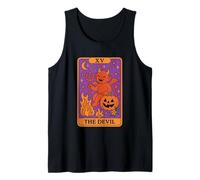 La Carta del Tarot del Diablo Travesuras de Halloween Camiseta sin Mangas