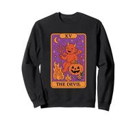 La Carta del Tarot del Diablo Travesuras de Halloween Sudadera