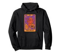 La Carta del Tarot del Diablo Travesuras de Halloween Sudadera con Capucha