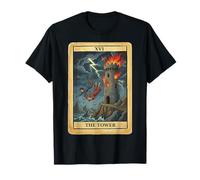 La Carta del Tarot del Fuego de Las 16 Torres XVI Diseño Camiseta