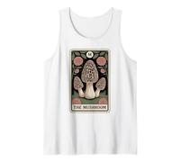 La Carta del Tarot del Hongo Morel Fungi Mycologist Hongo Camiseta sin Mangas