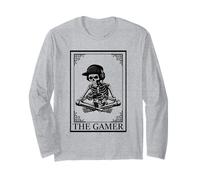 La Carta del Tarot del Jugador Arcanos Clásico Esqueleto Justo Manga Larga