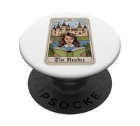 La carta del tarot del lector para lectores y amantes de los libros PopSockets PopGrip Adhesivo