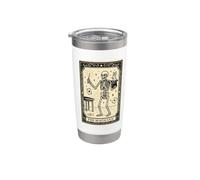 La carta del tarot del mago - Truco de espectáculo de magia espeluznante gótico Vaso térmico de acero inoxidable de doble pared